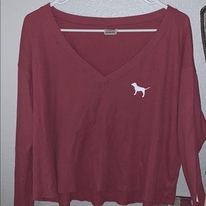 v-neck throw on sweater/shirt